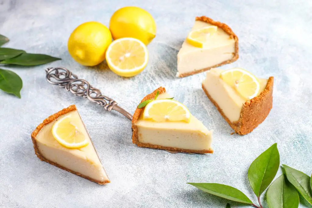 Enjoy a slice of our delicious Lemon Cheesecake.