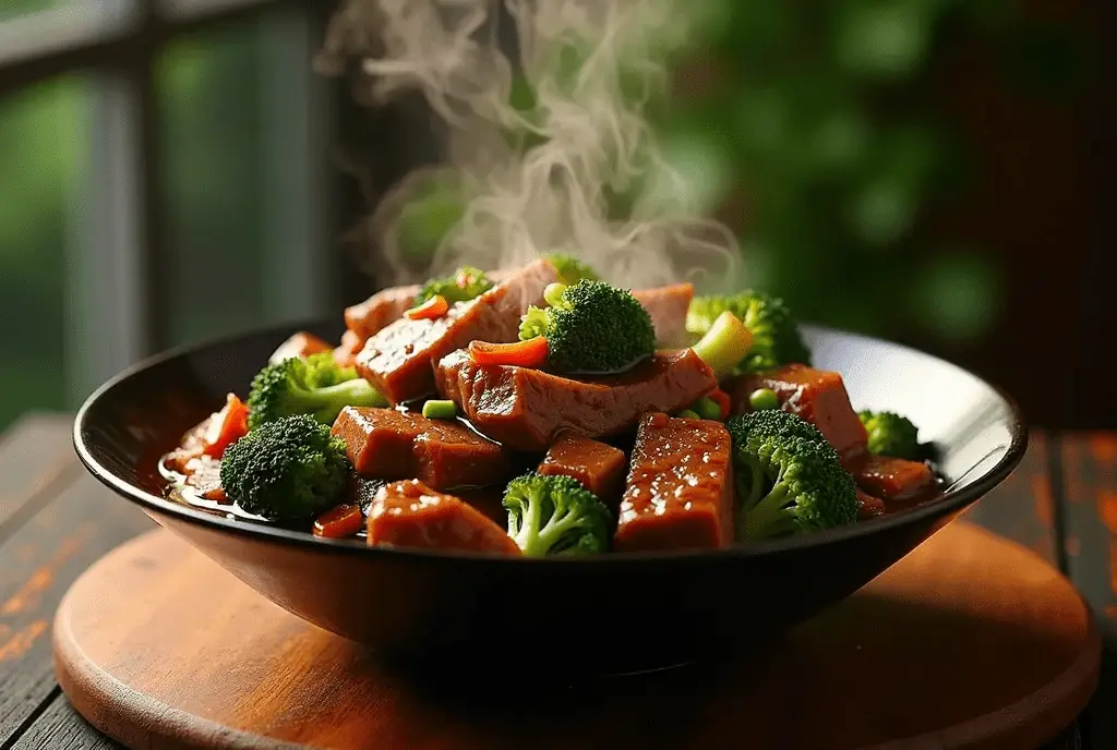 Slow Cooker Honey Garlic Beef and Broccoli
