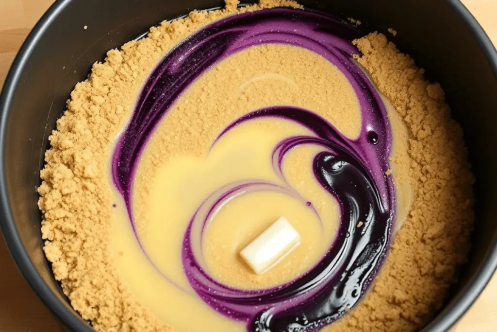 Creating the Blueberry Swirl