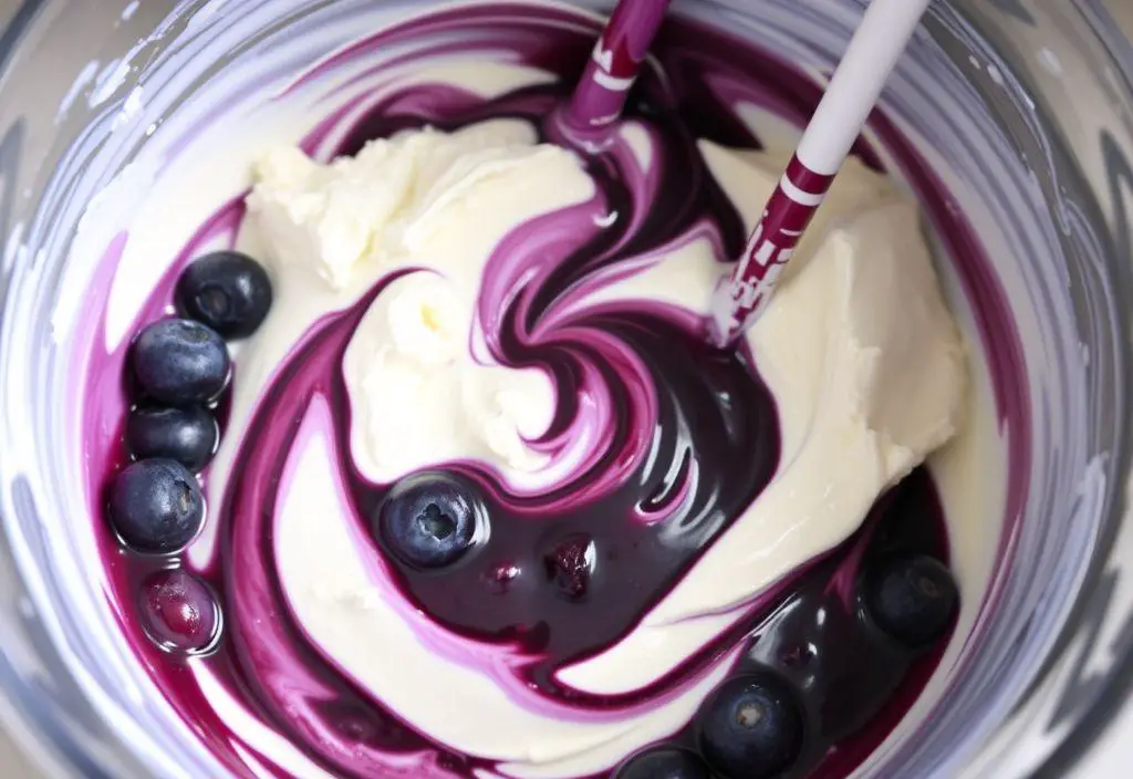 A springform pan with a neatly pressed graham cracker crust, the perfect base for a rich blueberry cheesecake.

